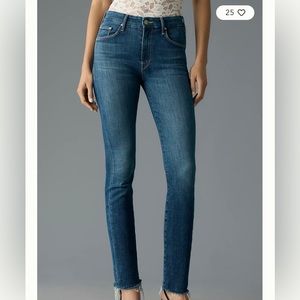 NWOT Mother The Looker Ankle Fray Jeans Size 26